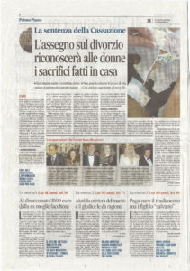 messaggero12luglio2018_2-211x300 L'assegno sul divorzio riconoscerà alle donne i sacrifici fatti in casa