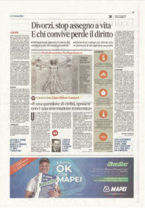 IL-MESSAGGERO-04-05-2019-209x300 Divorzi, stop assegno a vita